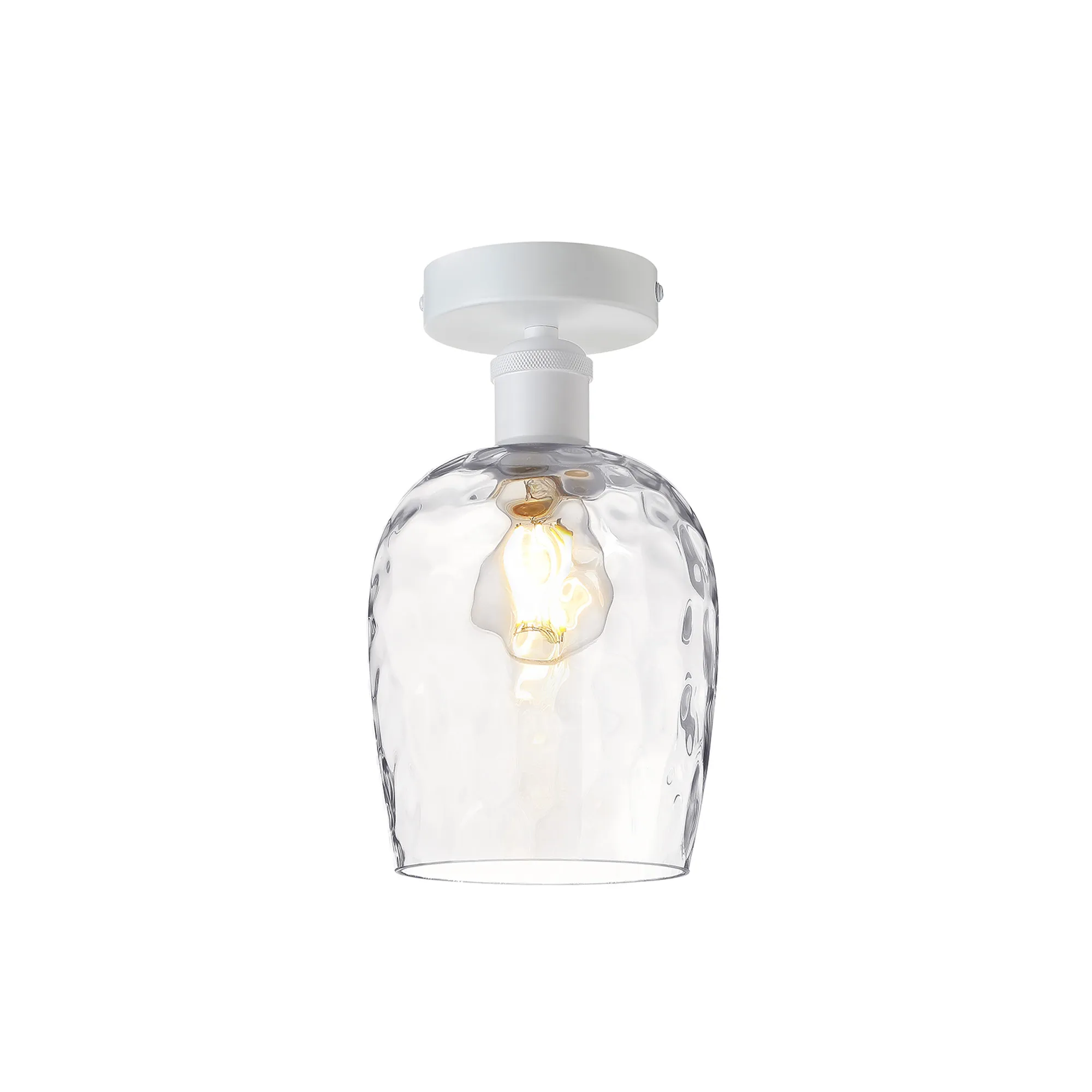 Cawdor Matt White Ceiling Lights Deco Flush Fittings